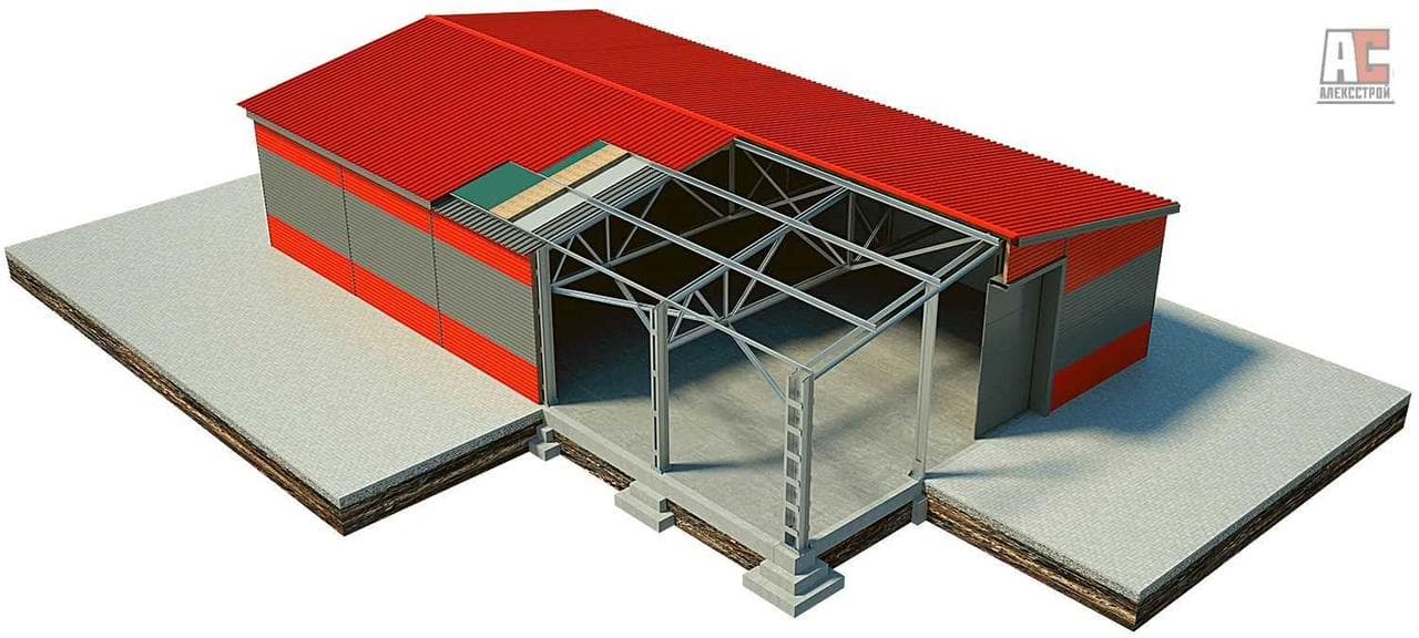 Промышленный ангар